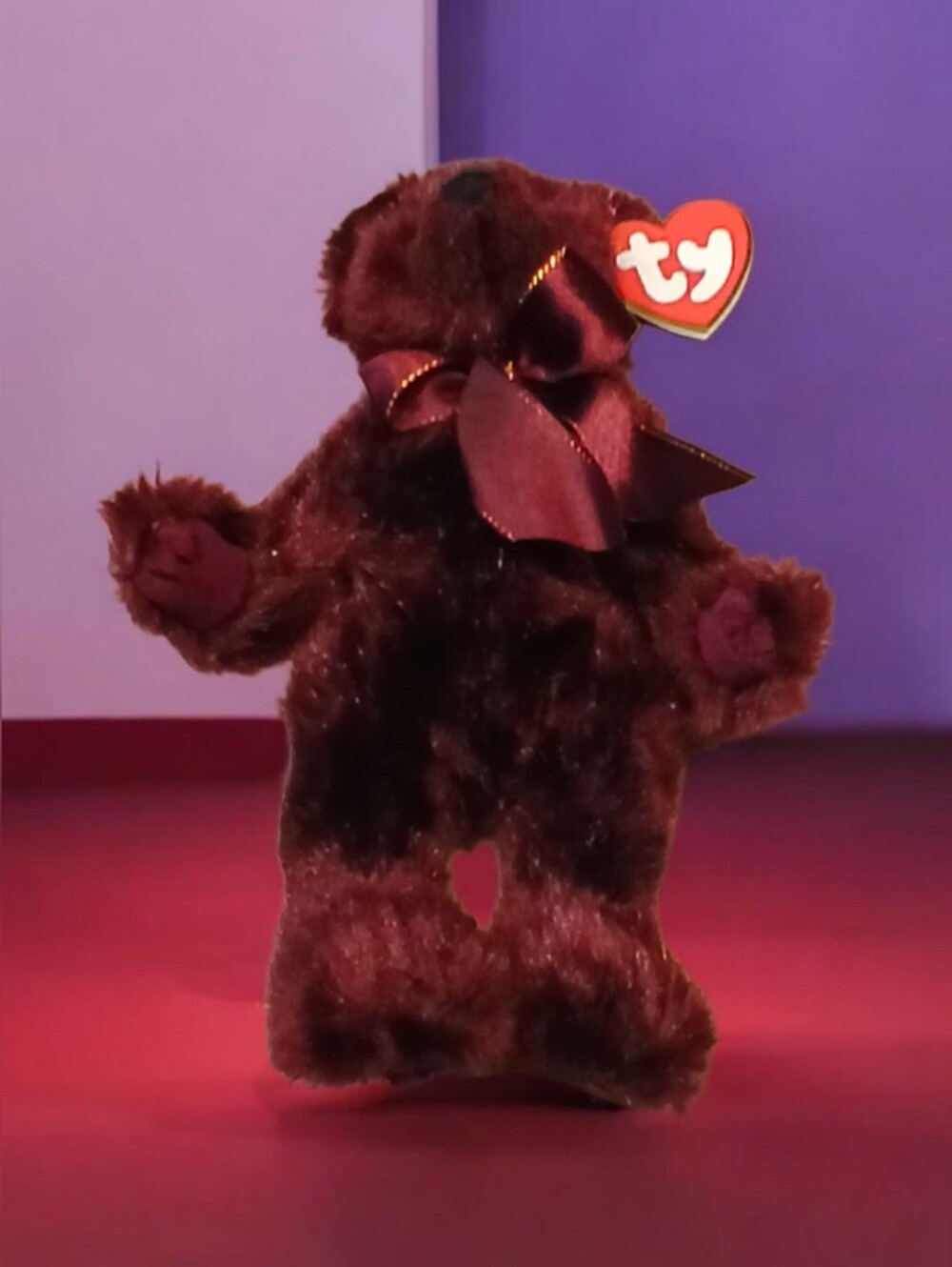 Ty Plush Beargundy Bear | Retired | 1993 - Picture 2 of 13